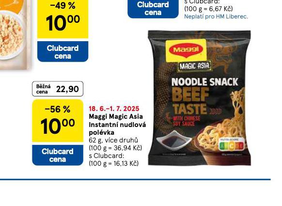 MAGGI MAGIC ASIA INSTANTN NUDLOV POLVKA