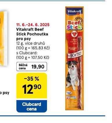 VITAKRAFT BEEF STICK POCHOUTKY PRO PSY