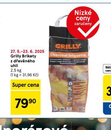 GRILLY BRIKETY Z DEVNHO UHL