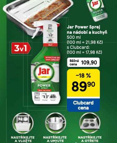 JAR POWER SPREJ NA NDOB A KUCHY