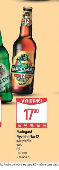 PIVO RADEGAST RYZE HOK 12
