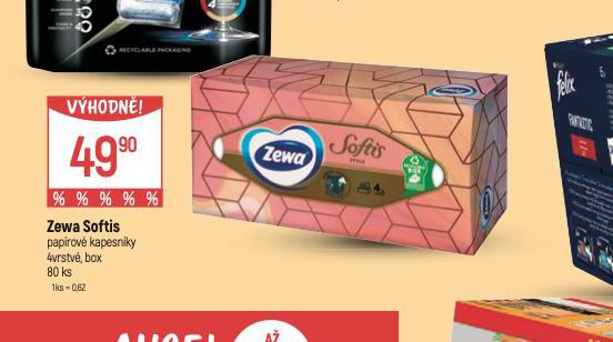 ZEWA SOFTIS PAPROV KAPESNKY
