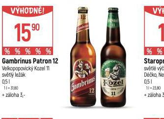 PIVO GAMBRINUS PATRON 12