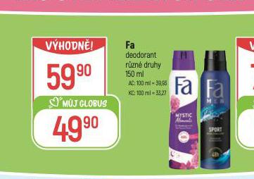 FA DEODORANT