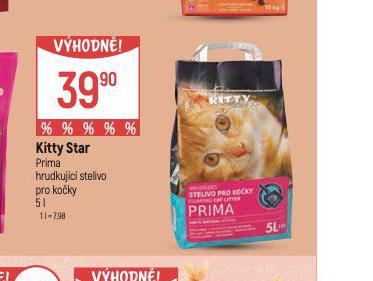 KITTY STAR PRIMA HRUDKUJC STELIVO PRO KOKY