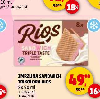 ZMRZLINA SANDWICH TRIKOLORA RIOS