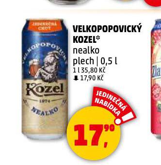 PIVO VELKOPOPOVICK KOZEL NEALKO