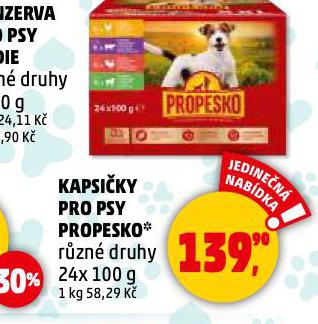 PROPESKO KAPSIKY PRO PSY
