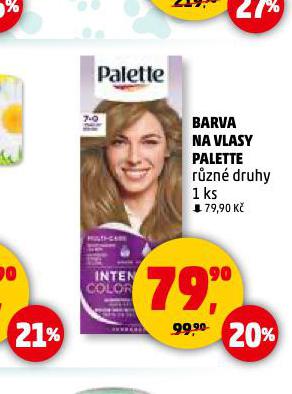 PALETTE BARVA NA VLASY