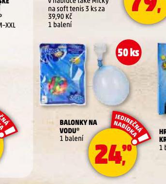 BALONKY NA VODU