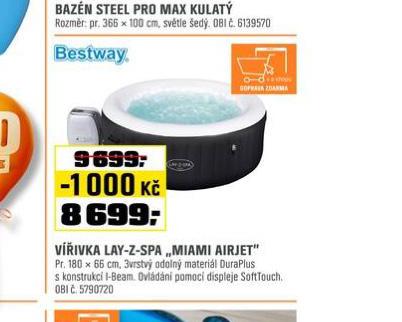 BESTWAY VIVKA LAY-Z-SPA MIAMI AIRJET