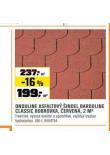 ONDULINE ASFALTOVÝ ŠINDEL BARDOLINE CLASSIC BOBROVKA, ČERVENÁ