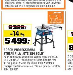 BOSCH PROFESSIONAL STOLN PILA