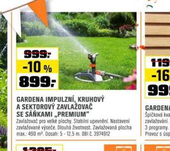 GARDENA IMPULZN, KRUHOV A SEKTOROV ZAVLAOVA