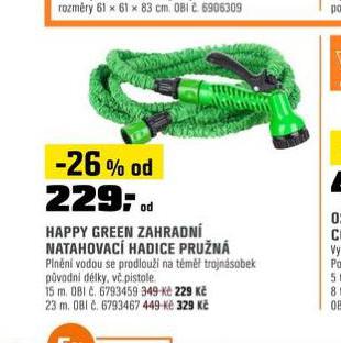 HAPPY GREEN ZAHRADN NATAHOVAC HADICE PRUN