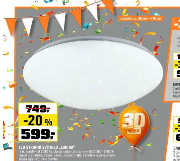 LED STROPN SVTIDLO