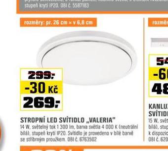 STROPN LED SVTIDLO