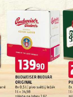 PIVO BUDWEISER BUDVAR