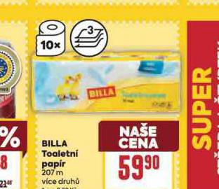 BILLA TOALETN PAPR