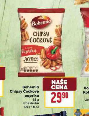 BOHEMIA CHIPSY OKOV PAPRIKA