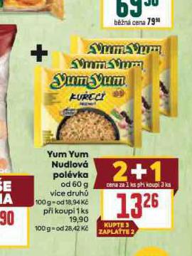 YUM YUM INSTANTN NUDLOV POLVKA