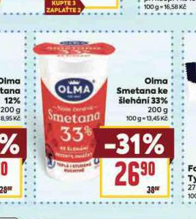 OLMA SMETANA KED LEHN 33%