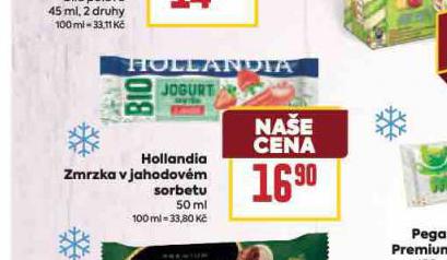 HOLLANDIA ZMRZKA V JAHODOVM SORBETU