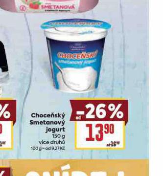 CHOCESK SMETANOV JOGURT