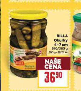BILLA OKURKY 4-7 CM