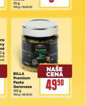 BILLA PREMIUM PESTO GENOVESE