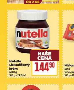 NUTELLA LSKOO͊KOV KRM
