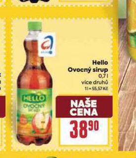 HELLO OVOCN SIRUP