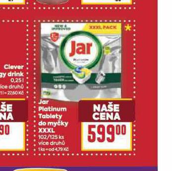 JAR PLATINUM TABLETY DO MYKY