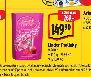 LINDOR PRALINKY