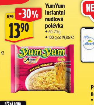 YUM YUM INSTANTN NUDLOV POLVKA