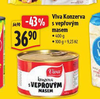 VIVA KONZERVA S VEPOVM MASEM