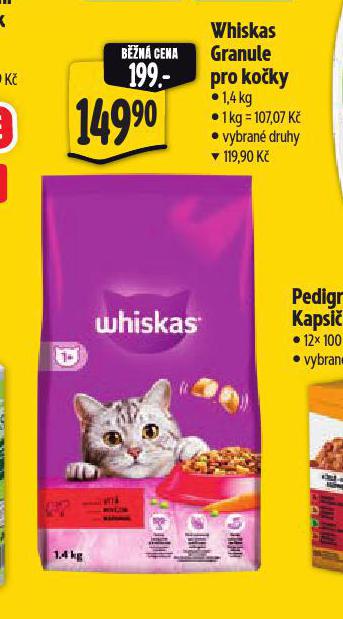 WHISKAS GRANULE PRO KOKY