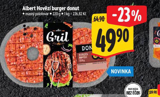 ALBERT HOVZ BURGER DONUT