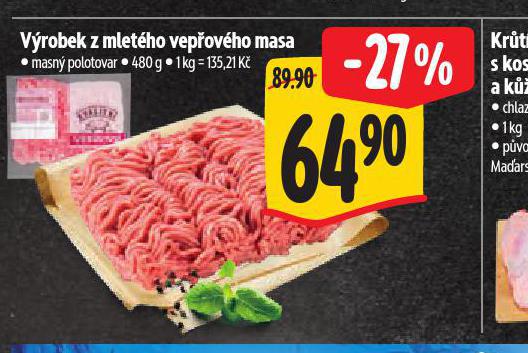 VROBEK Z MLETHO VEPOVHO MASA
