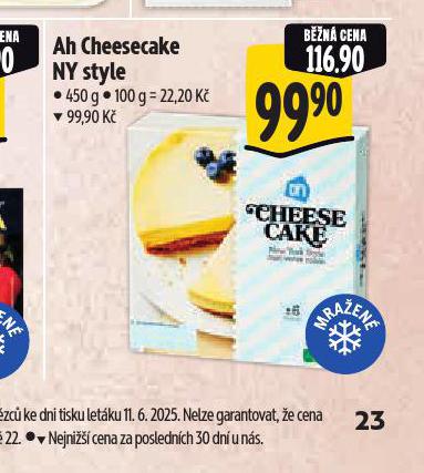 AH CHEESECAKE NY STYLE