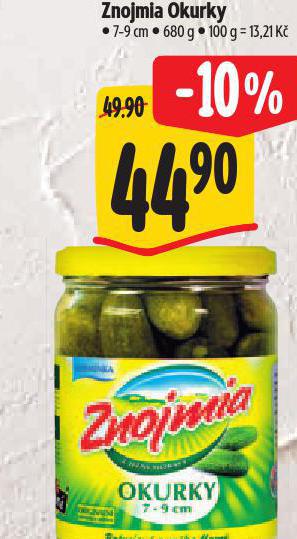 ZNOJMIA OKURKY 7-9 CM