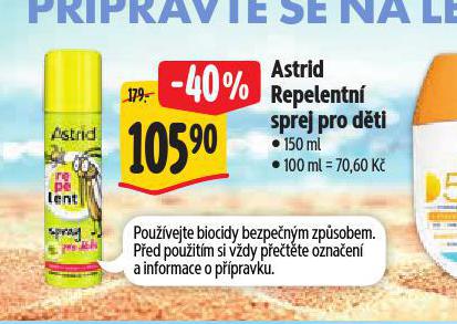 ASTRID REPELENTN SPREJ PRO DTI