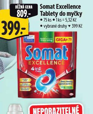 SOMAT EXCELLENCE TABLETY DO MYKY