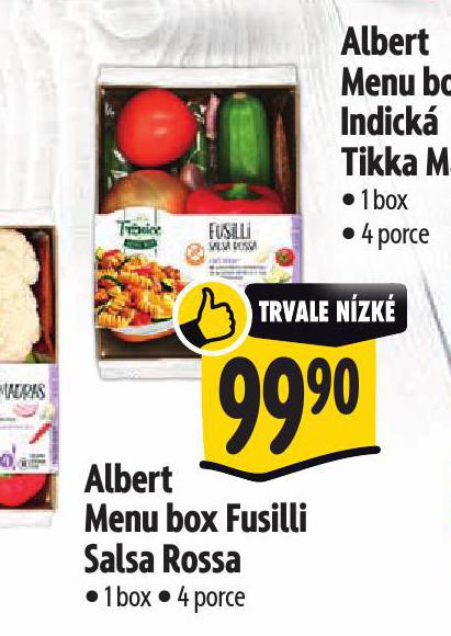 ALBERT MENU BOX FUSILLI SALSA ROSSA