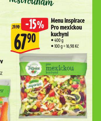MENU INSPIRACE MIX PRO MEXICKOU KUCHYNI