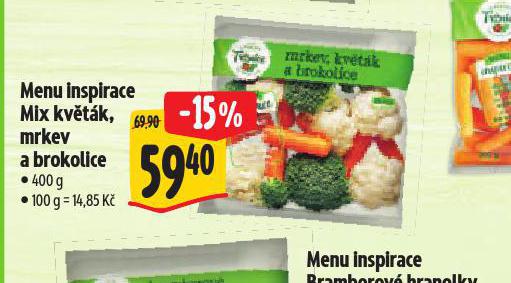 MENU INSPAIRACE MIX KVTK, MRKEV A BROKOLICE