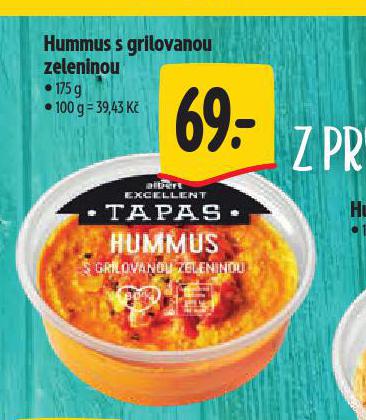 HUMMUS S GRILOVANOU ZELENINOU