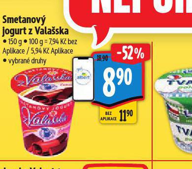 SMETANOV JOGURT Z VALASKA