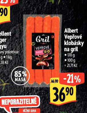 VEPOV KLOBSKY NA GRIL