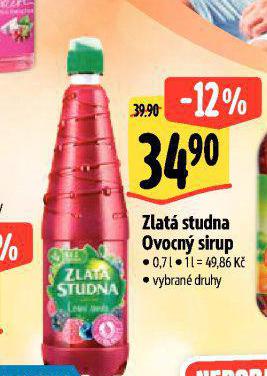 ZLAT STUDNA OVOCN SIRUP